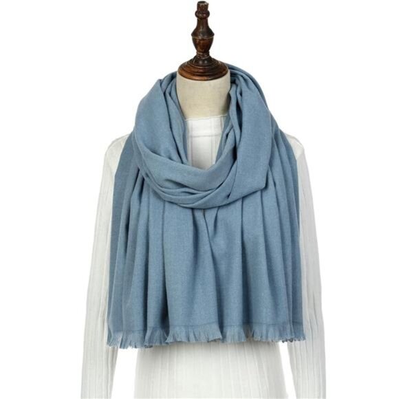 Shawl Wraps Large, Soft Scarf Blue - Picture 1 of 7
